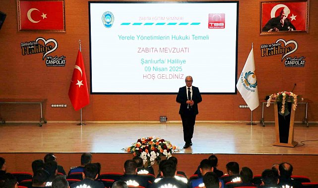 Haliliye Belediyesi zabıta personeline mevzuat eğitimi verildi