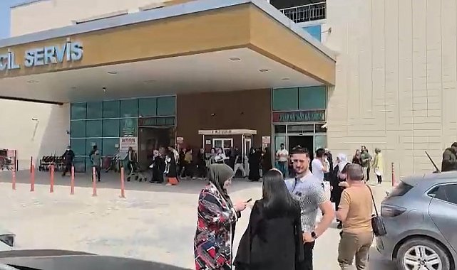 Hastanede deprem panik anları