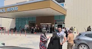 Hastanede deprem panik anları