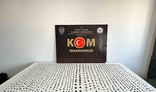Hatay'da bin 30 adet sikke ele geçirildi