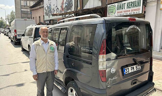 Hayırsever aracını Gazze'ye destek için bağışladı