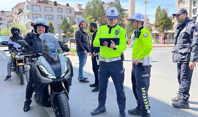 Hayrabolu'da motosiklet denetimi