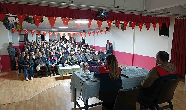 Hekimhan'da don hasarı sonrası ilk bilgilendirme toplantısı yapıldı