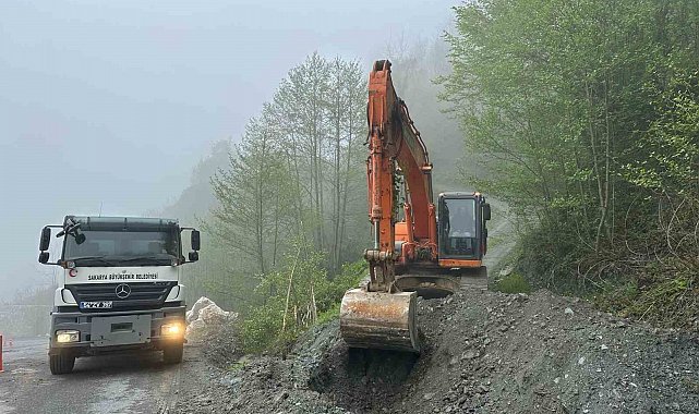 Heyelan bölgesine anında müdahale