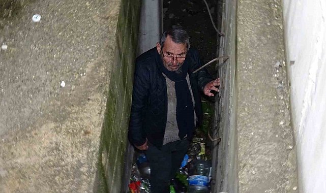 İki duvar arasına sıkışan yaşlı adam kurtarıldı
