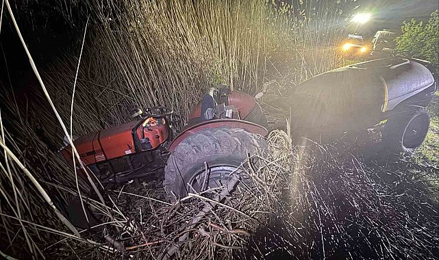 İlaçlamaya gittiği elma bahçesinde traktör altında kalarak hayatını kaybetti