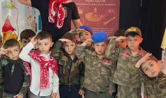 İscehisar Anaokulu'nda kına ve asker eğlencesi etkinliği