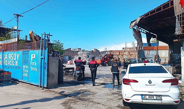 İskenderun'da hurdacılar denetlendi