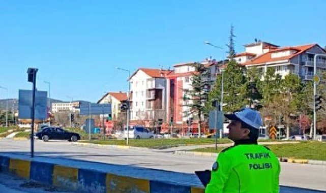 Isparta'da dron destekli trafik denetiminde 9 araca ceza