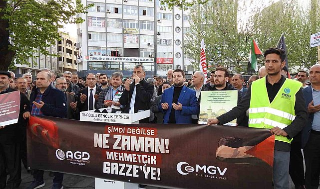 İsrail'in Gazze'deki saldırıları Gaziantep'te protesto edildi