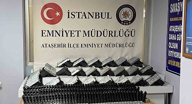 İstanbul'da yasadışı silah atölyesine baskın: 313 ruhsatsız tabanca ele geçirildi