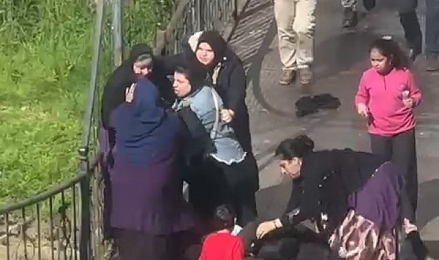 Kadınların kavgasını erkekler ayırdı