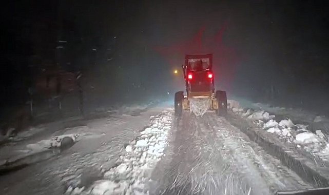 Kahramanmaraş'ta karla mücadele