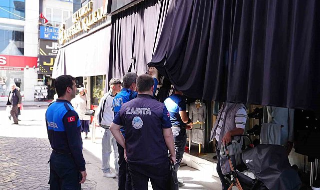 Kaldırım işgaline karşı denetimleri sürdürüyor