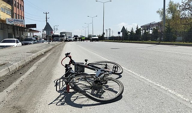 Kamyonetin çarptığı bisikletli ağır yaralandı