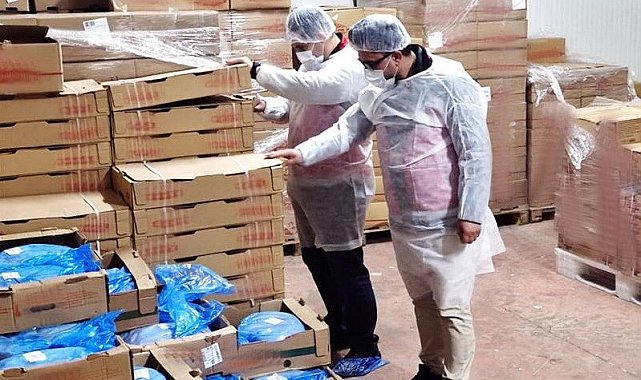 Kanatlı eti parçalama tesisinde denetim yapıldı