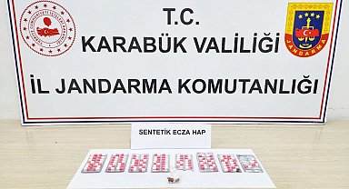 Karabük'te 102 adet sentetik hap ele geçirildi