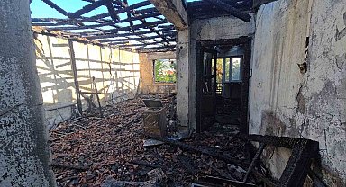 Karabük'te ev yangını