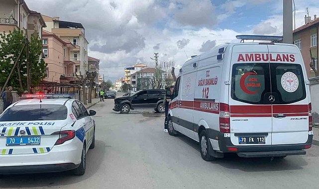 Karaman'da cip ile otomobil çarpıştı: 2 yaralı