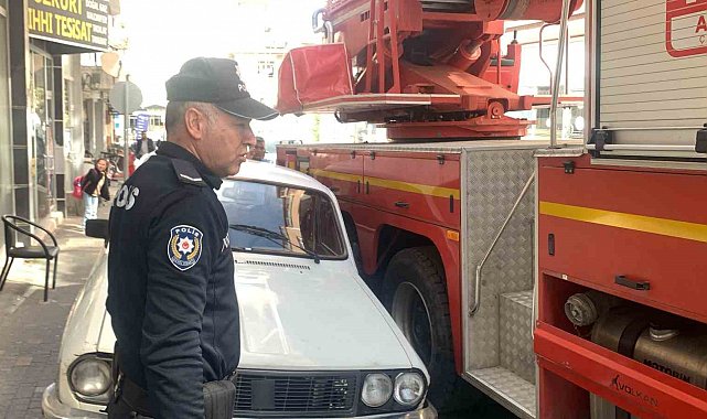 Karaman'da hatalı parklar itfaiyeye zor anlar yaşattı