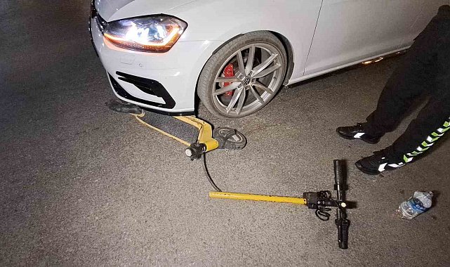 Karaman'da otomobil ile elektrikli skuter çarpıştı: 2 yaralı
