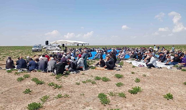 Karapınar'da kuraklık nedeniyle yağmur duası yapıldı