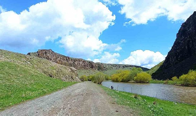 Kars'ta köylüler Akyaka Kanyonu'nu ağaçlandırıyor