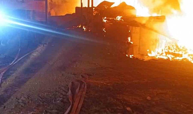 Kastamonu'da alevlere teslim olan ev küle döndü