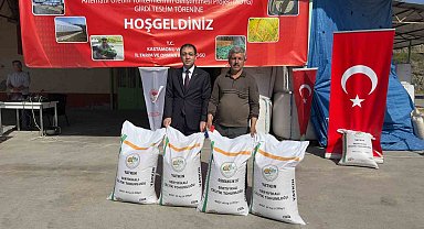Kastamonu'da çeltik üreticilerine 52 ton tohum dağıtıldı