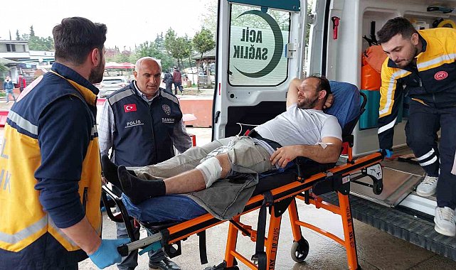 Kavgada silahlı saldırıya uğrayarak hastanelik oldu