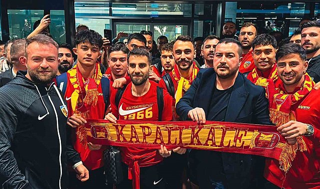 Kayserispor'a coşkulu karşılama