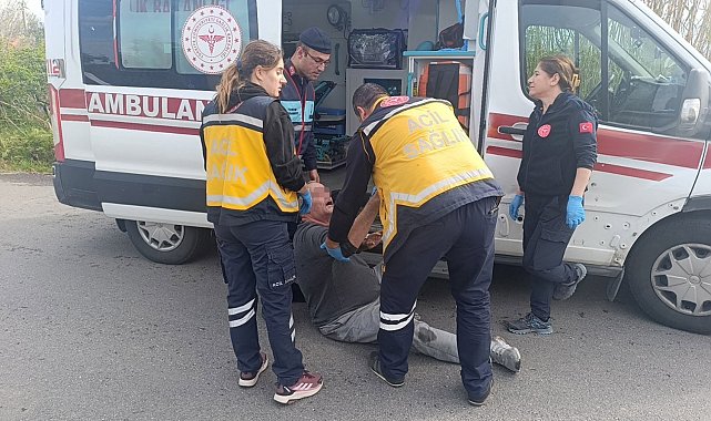 Kaza yapan alkollü sürücü hakaret ve küfür yağdırdı