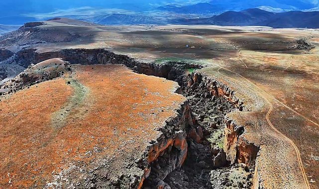 Kazıklı Ali Kanyonu'nun nefes kesen manzarası havadan görüntülendi