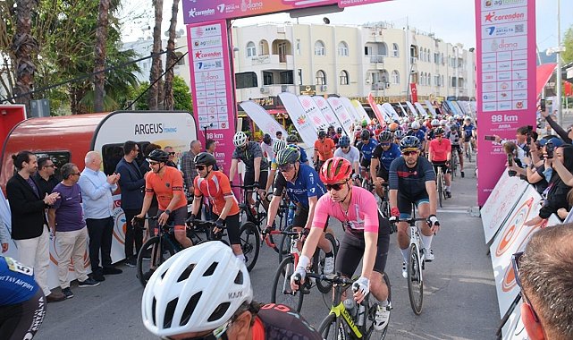 Kemer'de Gran Fondo Antalya bisiklet yarışı başladı
