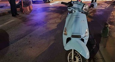 Kendi sürdüğü motosikletten düşen sürücü yaralandı