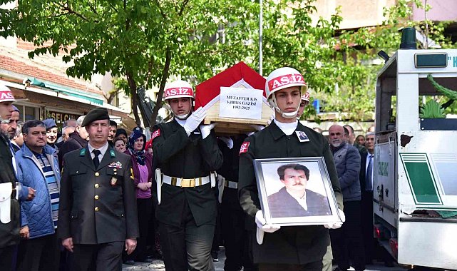 Kıbrıs Gazisi askeri törenle uğurlandı