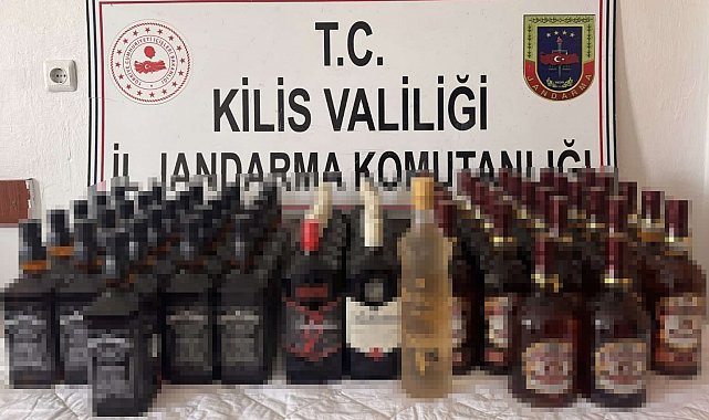 Kilis'te 68 şişe gümrük kaçağı alkol ele geçirildi: 1 gözaltı