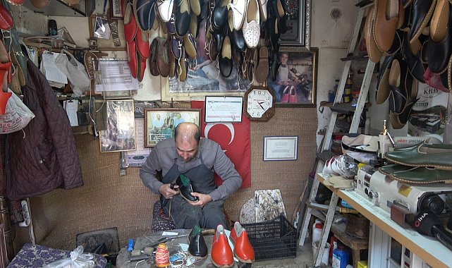 Kilis'te bir asırdır aynı çarşıda yemenicilik mesleğini yaşatıyor