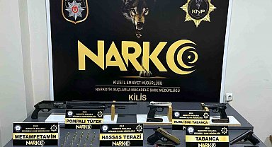 Kilis'te uyuşturucu ve silah operasyonu: 1 tutuklama