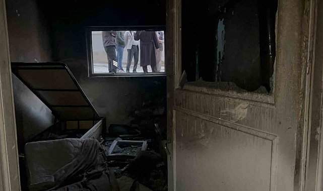 Kiracı evi ateş verdi, 70 yaşındaki ev sahibi gözyaşlarına hakim olamadı