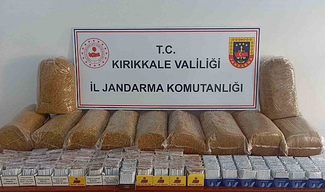 Kırıkkale'de çok miktarda kaçak tütün ürünü ele geçirildi
