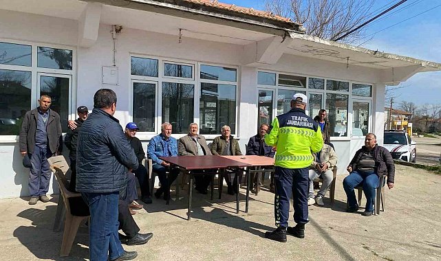 Kırklareli'nde traktör sürücüleri bilgilendirildi