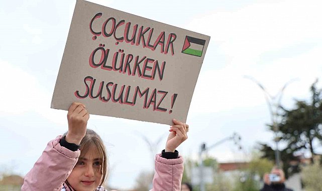 Kırşehir'de İsrail'in Filistin saldırıları protesto edildi