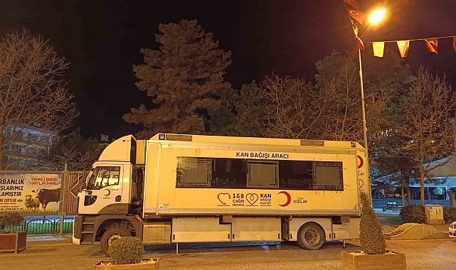 Kızılay kan bağış aracı Beypazarı'nda