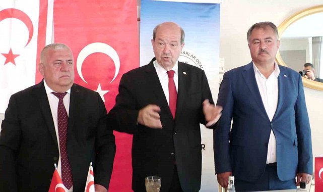 KKTC Cumhurbaşkanı Tatar'dan Rum lidere: "Sen kimsin be adam? Benim Cumhurbaşkanıma buradan laf sokacak ve Türkiye'ye haddini bildirecek, hadi oradan"