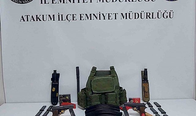 Komşuyu tehditten arama yapılan evde cephanelik gibi malzeme çıktı