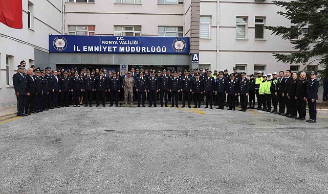 Konya Emniyetinde anlamlı tören: 180. yılda 180 personele ödül