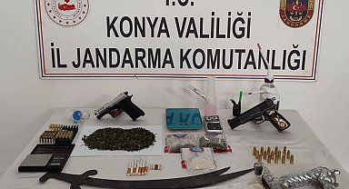 Konya'da jandarmadan uyuşturucu operasyonu