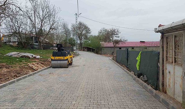 Körfez'in köylerine parke taşı döşeniyor