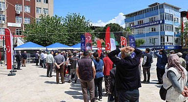 Köşk'te dağıtılan binlerce Ata Tohumu kısa sürede tükendi